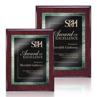 Oakleigh/Caprice Plaque - Rosewood/Green 8"x10"... from ASI 84592 St Regis...