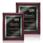 Oakleigh/Caprice Plaque - Rosewood/Green