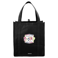 10" x 14.5" x 13" non-woven grocery tote bag with antibacterial... from ASI...