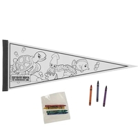 White color me felt pennants.... from ASI 77280 Pepco Poms / Pepco Poms