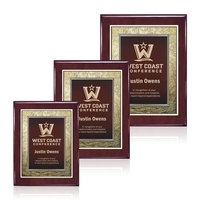 Oakleigh/Tamara Plaque - Rosewood/Burgundy 7"x9"... from ASI 84592 St Regis...