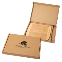 12" x 9" x 1/2" two-tone bamboo cutting board in cardboard... from ASI 52840...