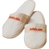 Slippers with quilted velour design.... from ASI 91605 Towel Specialties /...