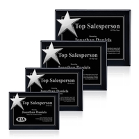 High-Gloss Piano Finish Plaque with Rising Star Ornament... from ASI 84592 St...