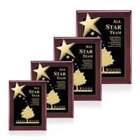 High-Gloss Piano Finish Plaque with Rising Star Ornament... from ASI 84592 St...