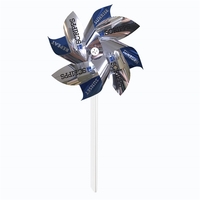 Pinwheel 1 - silver mylar with 7" diameter propellers