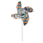Pinwheel 3-Silver Mylar with 5" diameter straight propellers