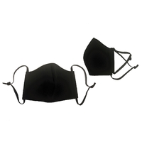 Neoprene adjustable mask with inside cotton lining. Includes elastic ear...