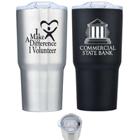 20 oz. double wall stainless steel tumbler with slide lid... from ASI 36988...