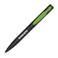 Metal twist-action ballpoint pen with rubber touch coating.... from ASI 84592...