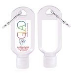 Hand Sanitizer Gel with Carabiner, 2 oz. - Printed