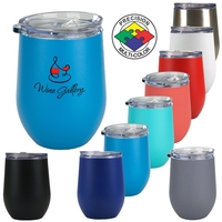 10oz Bev2Go Stainless Steel Vacuum Insulated Stemless Wine Glass... from ASI...