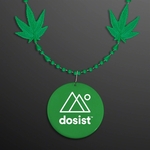 4-Charm Pot Leaf Necklace with Medallion (Non-Light Up)