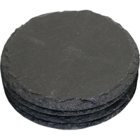 Slate Round Coaster Set of 4/ Mineral Finish... from ASI 55450 Franmara Inc