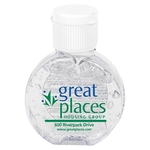 1 oz Compact Hand Sanitizer Antibacterial Gel in Round Flip-