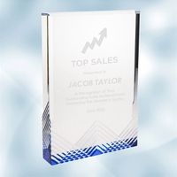 Blue Apex Mirage Acrylic Award