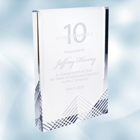 Silver Apex Mirage Acrylic Award