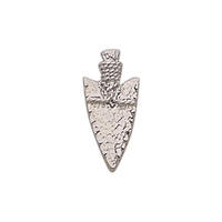Arrowhead shape lapel pin with military clutch, up to 1 1/4".... from ASI...