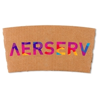 Smooth Kraft Coffee Sleeve Digital printed