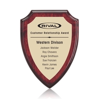 Montague/Everett Plaque - Rosewood/Gold 7"x9"... from ASI 84592 St Regis...