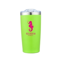 6.75" x 3.5" 20-ounce insulated stainless steel tumbler with sliding lid.......