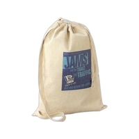 Buddy - Natural 10 oz. canvas laundry bag with shoulder strap,... from ASI...