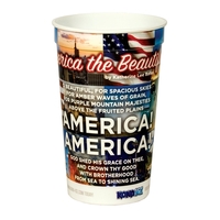 Color Rich imprinted smooth white stadium cup.... from ASI 88200 TK Sorg's -...