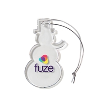 SNOWMAN SHAPED USA MADE ACRYLIC ORNAMENT