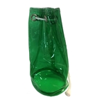 Translucent Green Drawstring Pouch
