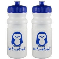 White bike / fitness bottle with 63mm push / pull lid.... from ASI 35745...