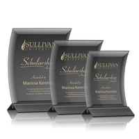 The black satin finish of the powder coated aluminum base contrasts... from...