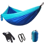 Portable Single Person Camping Hammock w Tree Straps/Pouch