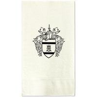 White two ply 1/8 fold quality dinner napkin, with an embossed... from ASI...