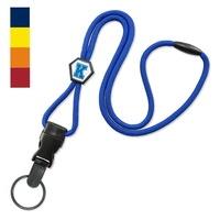 1/4" Quick-Ship Detachable Lanyards w/ Diamond Custom Slider