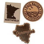 Faux Leather Patches Custom Shape