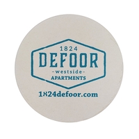 3.5" Round Pulp-Board Coaster 80pt