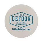 3.5" Round Pulp-Board Coaster 80pt