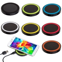 Round Qi-enable 10W wireless charging pad with MicroUSB cable.... from ASI...