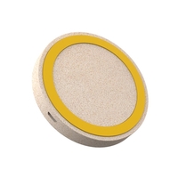 Round wheat straw 10W wireless charger with Micro USB cord.... from ASI 37218...