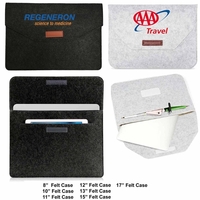 13" Felt Sleeve Case with pocket for Laptop Tablet
