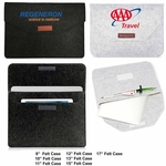 13" Felt Sleeve Case with pocket for Laptop Tablet