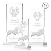 The astonishing Poole Award features a captivating Starfire Crystal mounted...