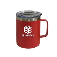 14 ounce stainless steel camping style mug with lid with free... from ASI...