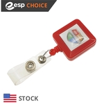 4-Color Process Square Plastic Badge Reel