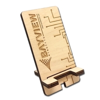 Birch smart phone desk stand with laser etched graphics.... from ASI 72521...