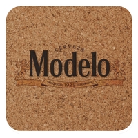 4" square shaped cork coaster with customization.... from ASI 91880 Tranter...