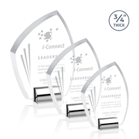 A beautifully bevels 3/4" thick Starfire Crystal award that rises to... from...