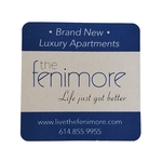 3.5" Square Pulp-Board Coasters 80pt