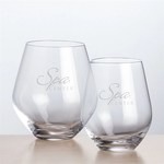 Reina Stemless Wine - Deep Etch