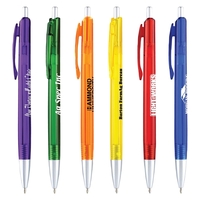 Translucent colored barrels, silver trim, black ink... from ASI 44368 ZZ...